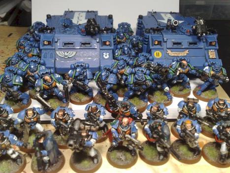 Ultramarines Troops by sidestreaker