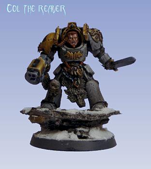 Space Wolf Wolf Lord with Storm Bolter & Power Sword - bigger pic by ColtheReaver