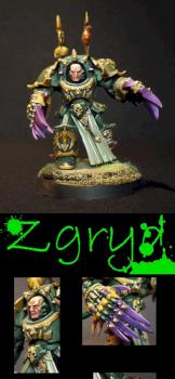 Chaos lord in terminator armour by WhiteRavenFactory