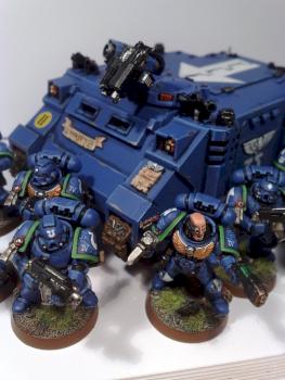Space Marines Tactical Squad by sidestreaker