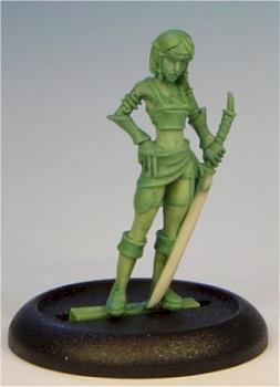 Female Elven Warrior by SJB