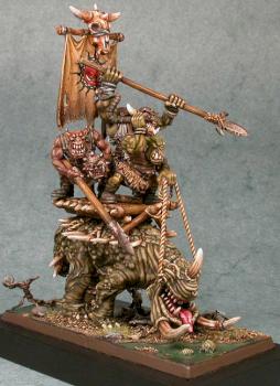 swamp ork squiggoth by victoria