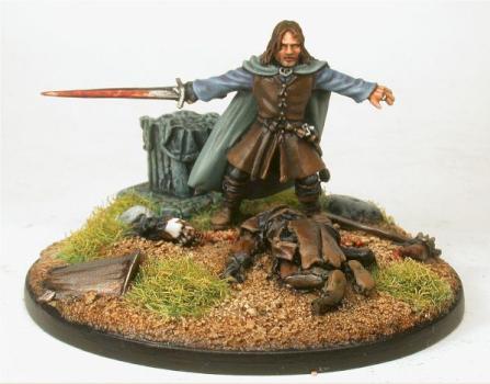 Aragorn and Lurtz by SJB