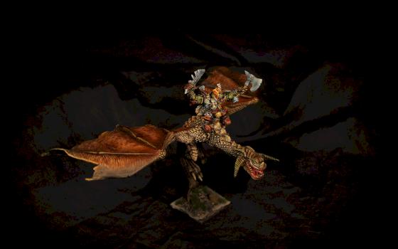 Orc Warboss on Wyvern by Gruumsh