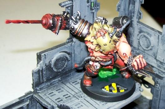 GW Forge World Chaos Renegade Ogryn Berserker Boss w/Drill by Middle Pillar Path