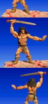 Reaper's Traeg ( a Conan like barbarian) on old ruins  (Reposted) by Byteknight