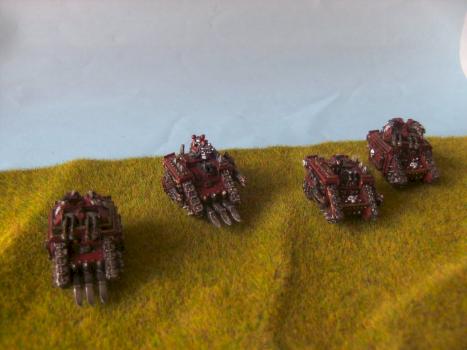 Epic 40k Khorne Land Raiders by Fabulous Fab