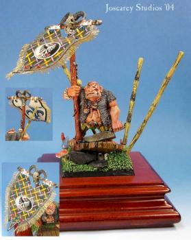 Ogre standard bearer by josearey