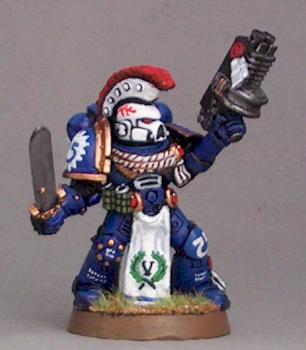 Veteran Space Marine by GoldenLionStudios