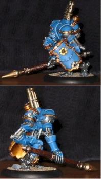 Converted Talon - painted in Cygnar style scheme by Justin Kase