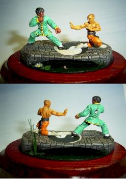 Tanshiro vs Osato by paintbrushmonkey