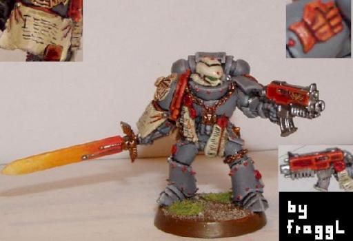 Emperors Fists Space Marine Captain by fraggL