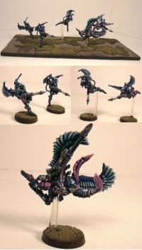 Baharroth and Swooping Hawks by RoguePainter