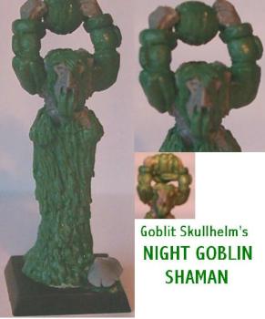 Night Goblin Shaman (Mostly Sculpted) by Goblit Skullhelm