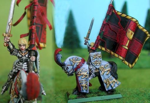 Repanse de Lyonesse, Battle Standard Bearer by GuillaumeLeCourageux