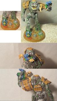 blood bowl treeman with halfling by herrfeldvoss