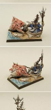 Goblin Warlord Skarsnik & Gobbla by duck21