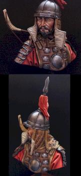 mongol warrior bust by Bonelord