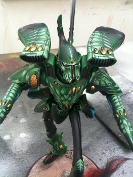 Eldar Revenant titan "ynnead Sistau" (Wisdom of Ynnead) front by krommeldar