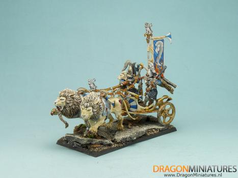 Wood Elf Lion Chariot by DragonMiniatures