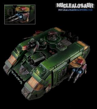 Dark Angels Land Raider 1 by nuclealosaur