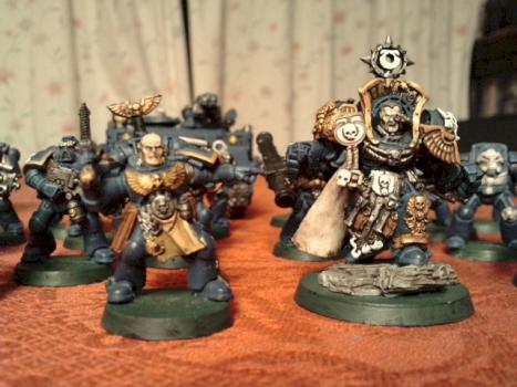 Marneus and his Ultramarines by Auselan