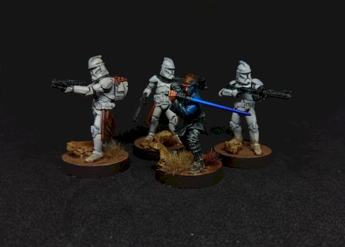 Star Wars Legion Anakin Skywalker and Clone by Bauer