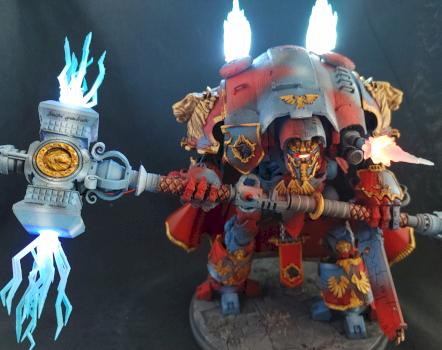 Imperial Knight with Thunderstrike hammer and LEDs by knight_valiant