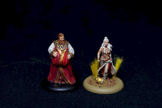 Daenerys Targaryen &Illyrio Mopatis by darkrealm-miniatures