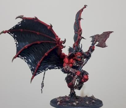 Khorne Bloodthirster of Insensate Rage by JosephStephan90