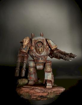 Space Wolves Contemptor Dreadnaught by PiratePaintingFXBG