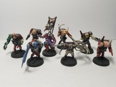 Rel Orkan's Twisted Carnival Detachment (Word Bearers Cultists) by OgrePie