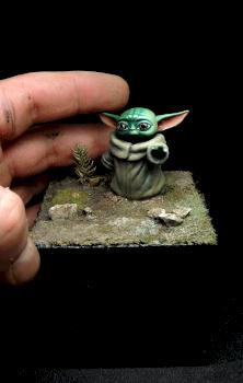 Baby Yoda by Minica Art