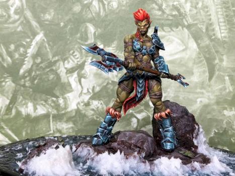 Orc warrior woman by Deathraven
