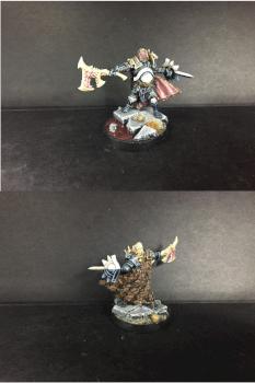 Lost Tales of Malal; Kaleb Daark Warlord on foot by Kaleb Daark