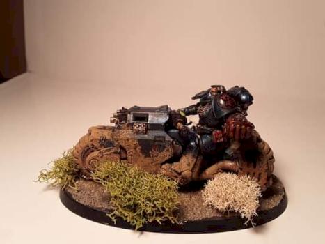 Crimson Fists Primaris Outrider by Mercer Guncult