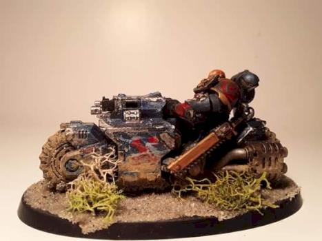 Crimson Fists Primaris Outrider by Mercer Guncult