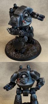 Iron Hands Contemptor Dreadnought by kharn123