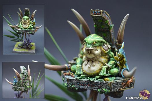 Lizardmen Slann Starmaster  - Mago Sacerdote Slann by Yorel88