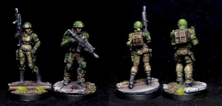 Infinity, Ariadna, USAriadna Grunts from Sectorial Starter Pack by bajdur