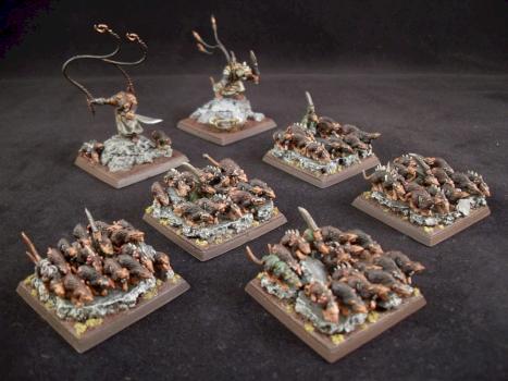 Skaven Rat Swarms by brewbadum