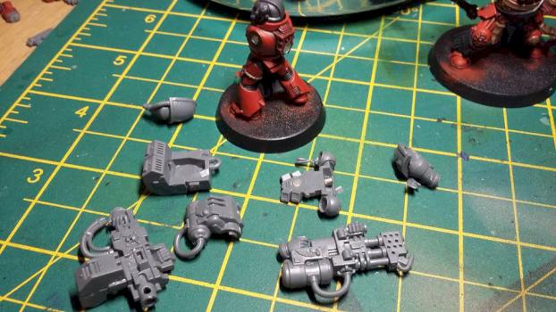 Blood Angels Tactical Marine (Magnetized) WIP by Strider9119