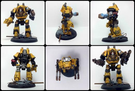 Imperial Fists Relic Contemptor Dreadnought by Old inquisitor