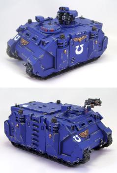 Space Marine Ultramarines Razorback / Rhino by richardvan