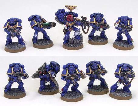 Space Marine Ultramarines Tactical Squad #2 by richardvan