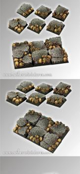 Chaos Ground Square Bases 25mm by Scibor