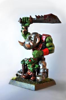Orc Big Boss Gruzhrak with his little friend Gozubim by diabloo23