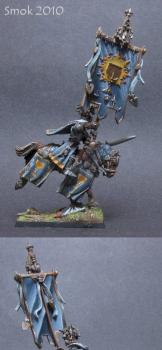 Bretonnian Standard Bearer by Smok by WhiteRavenFactory