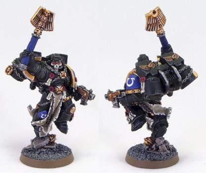Space Marine Ultramarines Chaplain with Jump Pack by richardvan
