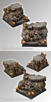 Chaos Ground Square Base 40mm by Scibor